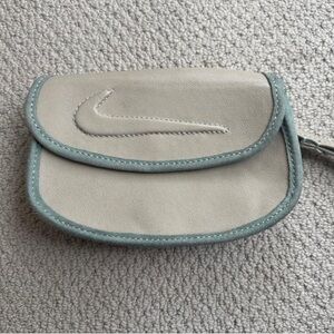 Nike Cream and Gray Clutch with Minimalist Design